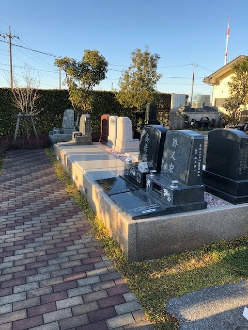 ゆとり墓地の販売区画です。